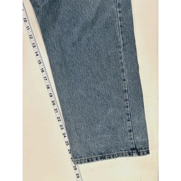 Wrangler Mens Jeans 44x30 Regular Fit Straight Medium Stone Western Denim 9650 - Picture 6 of 7